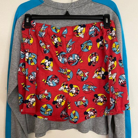 Disney MICKEY & FRIENDS  Terry Sweatshirt  and Shorts Set XL - Picture 7 of 12
